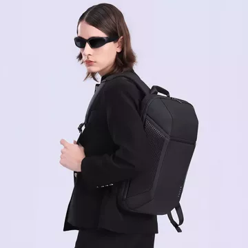 Bange wasserdichter Rucksack, Laptoptasche, 15,6 Zoll, Stadtreisender, 47,5 x 30 x 15 cm, für Arbeit, Schule, Flugzeug, Herren, Damen, Schwarz