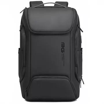 Bange wasserdichter Rucksack, Laptoptasche, 15,6 Zoll, Stadtreisender, 47 x 30 x 15 cm, für Arbeit, Schule, Flugzeug, Herren, Damen, mit USB-Anschluss, Schwarz