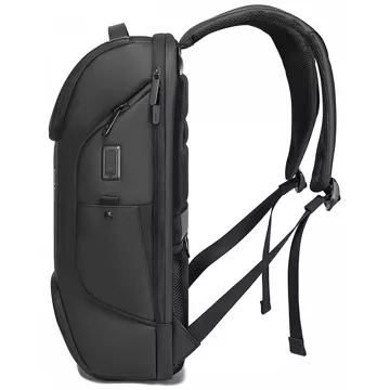 Bange wasserdichter Rucksack, Laptoptasche, 15,6 Zoll, Stadtreisender, 47 x 30 x 15 cm, für Arbeit, Schule, Flugzeug, Herren, Damen, mit USB-Anschluss, Schwarz