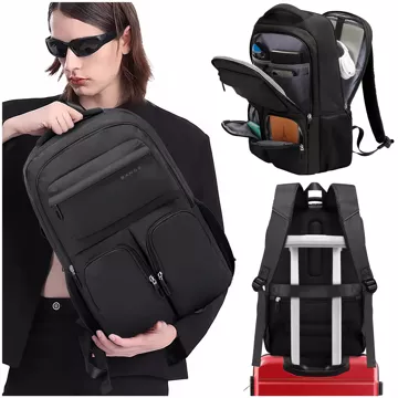 Bange wasserdichter Rucksack, Laptoptasche 15,6 Zoll, für Arbeit, Schule, Flugzeug, 47 x 30,5 x 17 cm, Herren, Damen