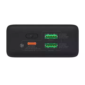 Baseus Adaman 2 Powerbank, 20000mAh, 30W, 3xUSB, USB-C (schwarz)