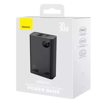 Baseus Adaman 2 Powerbank, 20000mAh, 30W, 3xUSB, USB-C (schwarz)