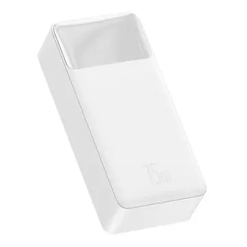 Baseus Bipow 30000mAh Powerbank, 2xUSB, USB-C, 15W (weiß)