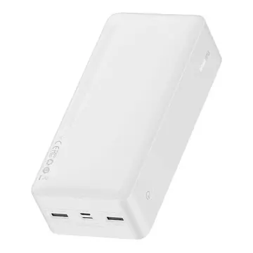 Baseus Bipow 30000mAh Powerbank, 2xUSB, USB-C, 15W (weiß)