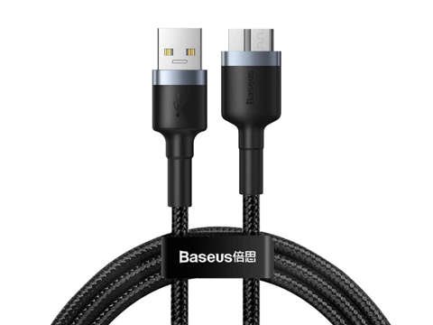 Baseus Cafule 2A USB 3.0 auf Micro-B 3.0 Kabel 1m Schwarz-Grau