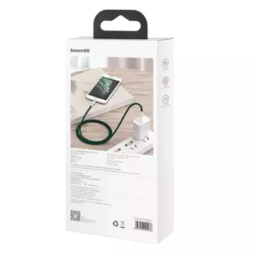 Baseus Cafule USB-auf-Lightning-Kabel, 2,4 A, 1 m (grün)