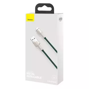 Baseus Cafule USB-auf-Lightning-Kabel, 2,4 A, 1 m (grün)