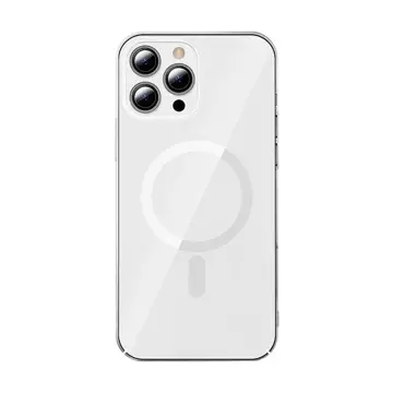 Baseus Crystal Magnetic Case für iPhone 13 Pro (transparent) gehärtetes Glas