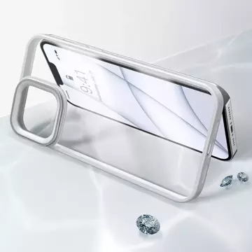 Baseus Crystal Phone Case Armored Case für iPhone 13 Pro mit Gelrahmen Grau (ARJT000413)