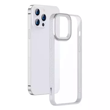 Baseus Crystal Phone Case Armored Case für iPhone 13 Pro mit Gelrahmen Grau (ARJT000413)