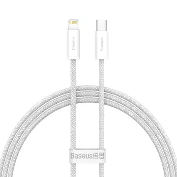 Baseus Dynamic Kabel USB Typ C - Lightning Power Delivery 20W 1m Biły (CALD000002)