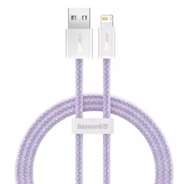 Baseus Dynamisches USB-zu-Lightning-Kabel, 2,4 A, 1 m (lila)