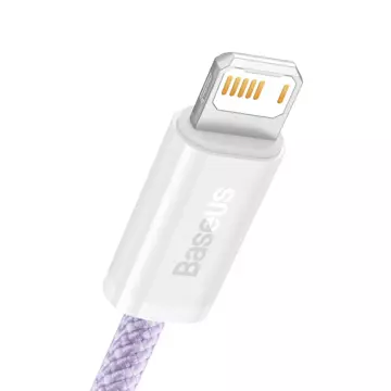 Baseus Dynamisches USB-zu-Lightning-Kabel, 2,4 A, 1 m (lila)