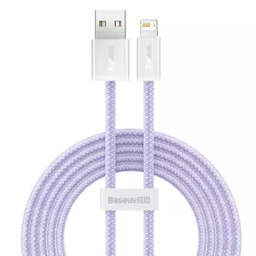 Baseus Dynamisches USB-zu-Lightning-Kabel, 2,4 A, 2 m (Lila)