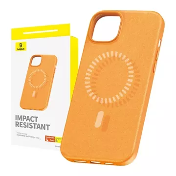 Baseus Fauxther Series Magnetische Handyhülle für iPhone 15 Pro Max (Orange)