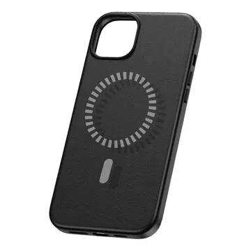 Baseus Fauxther Series Magnetische Handyhülle für iPhone 15 Pro Max (Schwarz)