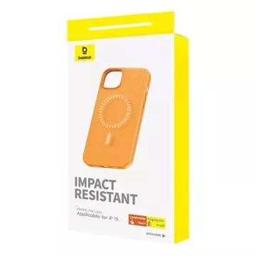 Baseus Fauxther Series Magnetische iPhone 15 Hülle (Orange)