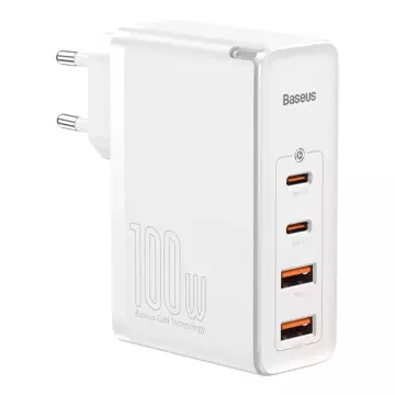 Baseus GaN2 Pro Schnellladegerät 100W USB / USB Type C Quick Charge 4 Power Delivery weiß (CCGAN2P-L02)