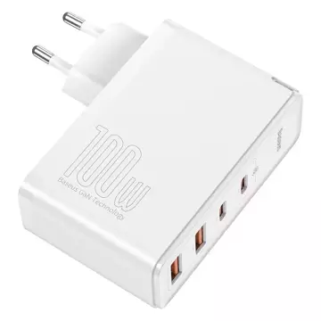 Baseus GaN2 Pro Schnellladegerät 100W USB / USB Type C Quick Charge 4 Power Delivery weiß (CCGAN2P-L02)