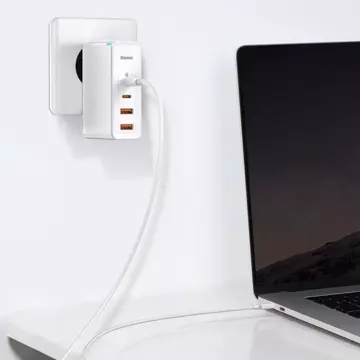 Baseus GaN2 Pro Schnellladegerät 100W USB / USB Type C Quick Charge 4 Power Delivery weiß (CCGAN2P-L02)