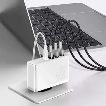 Baseus GaN2 Pro Schnellladegerät 100W USB / USB Type C Quick Charge 4 Power Delivery weiß (CCGAN2P-L02)