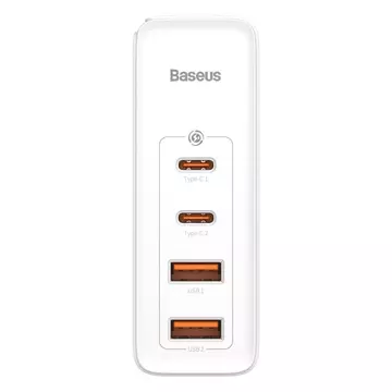 Baseus GaN2 Pro Schnellladegerät 100W USB / USB Type C Quick Charge 4 Power Delivery weiß (CCGAN2P-L02)