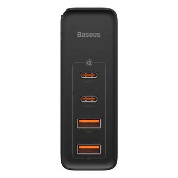 Baseus GaN2 Pro Wandladegerät, 2x USB, 2x USB-C, 100W, EU (schwarz)