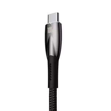 Baseus Glimmer Series Schnellladekabel USB-A - USB-C 100W 480Mbps 2m schwarz