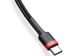 Baseus Kabel Cafule 2x USB-C QC 3A 1m PD rot schwarz