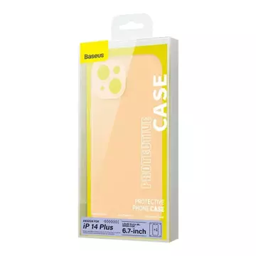 Baseus Liquid Silica Gel Case Set für iPhone 14 Plus (Gelb) Reinigungsset für gehärtetes Glas