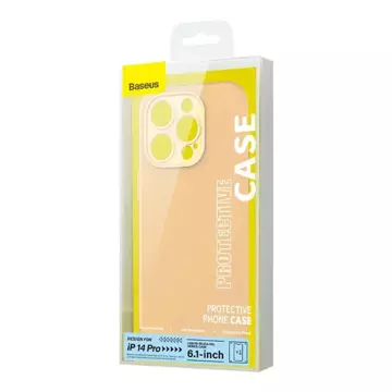 Baseus Liquid Silica Gel Case Set für iPhone 14 Pro (Gelb) Reinigungsset für gehärtetes Glas