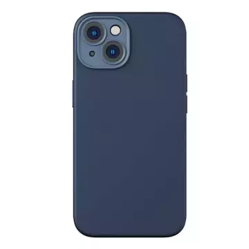 Baseus Liquid Silica Protection Set Hülle und gehärtetes Glas für iPhone 14 Plus (Blau)