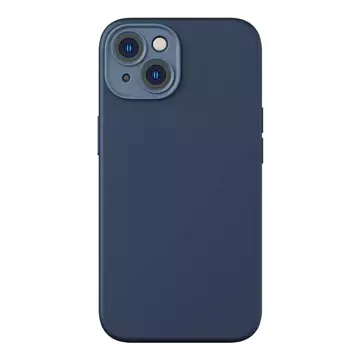 Baseus Liquid Silica Schutzhülle Set Magnethülle und gehärtetes Glas für iPhone 14 Plus (Blau)