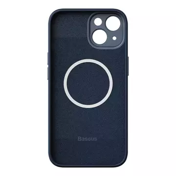 Baseus Liquid Silica Schutzhülle Set Magnethülle und gehärtetes Glas für iPhone 14 Plus (Blau)