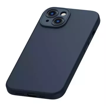 Baseus Liquid Silica Schutzhülle Set Magnethülle und gehärtetes Glas für iPhone 14 Plus (Blau)