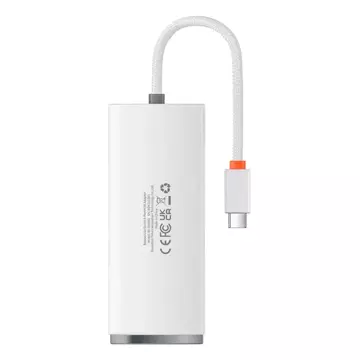 Baseus Lite Series HUB Adapter USB Typ C - 4x USB 3.0 25cm weiß (WKQX030302)