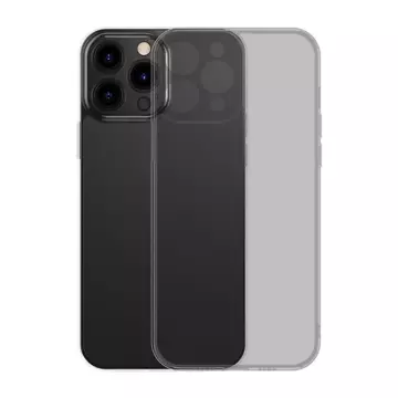 Baseus Milchglashülle für iPhone 13 Pro Hardcover mit Gelrahmen schwarz (arws001001)