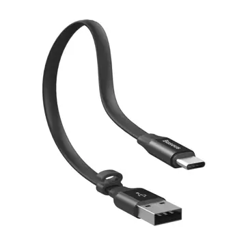 Baseus Nimble Flachkabel USB / USB-C Kabel mit Halter 2A 0.23M schwarz (CATMBJ-01)