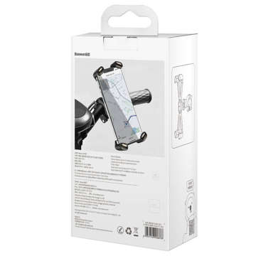 Baseus Quick Lenker Fahrradhalter für ein Smartphone Smartphone für ein Scooter Motorrad schwarz