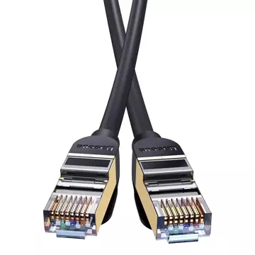 Baseus Speed ​​Seven Netzwerkkabel RJ45 10Gbps 15m schwarz (WKJS010801)