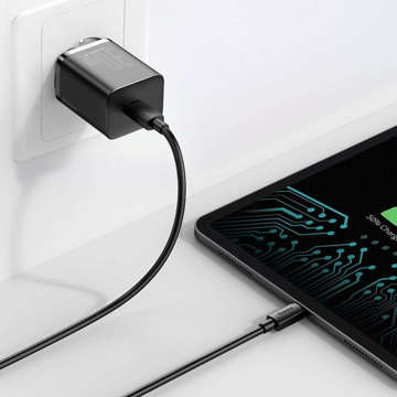 Baseus Super Si USB-C Type C PD Power Delivery 30 W Netzteil in Schwarz