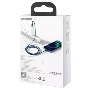 Baseus Superior Kabel USB - Lightning 2,4A 2 m Niebieski (CALYS-C03)