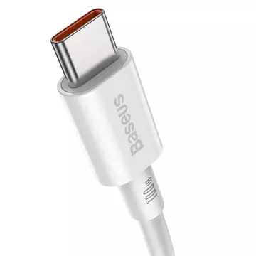 Baseus Superior Kabel USB Typ C - USB Typ C Schnellladung Quick Charge / Power Delivery / FCP 100W 5A 20V 1m weiß (CATYS-B02)