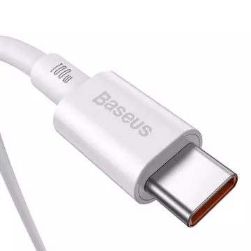 Baseus Superior Kabel USB Typ C - USB Typ C Schnellladung Quick Charge / Power Delivery / FCP 100W 5A 20V 2m weiß (CATYS-C02)