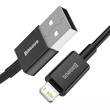 Baseus Superior USB-Kabel - Lightning 2,4 A 1 m schwarz (CALYS-A01)