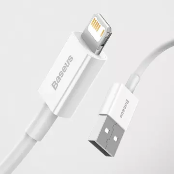 Baseus Superior USB-Kabel - Lightning 2.4A 1 m Weiß (CALYS-A02)