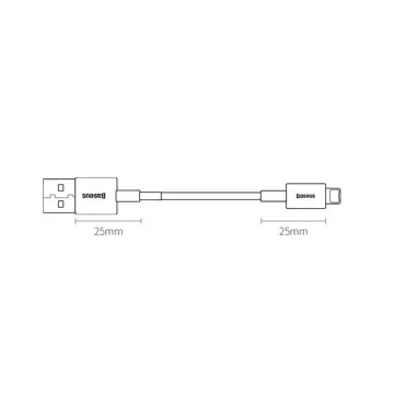 Baseus Superior USB-Kabel - Lightning 2.4A 1 m Weiß (CALYS-A02)