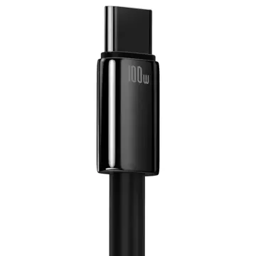 Baseus Tungsten Gold Kabel USB-A - USB-C 480Mb/s 100W 1m schwarz (CAWJ000001)