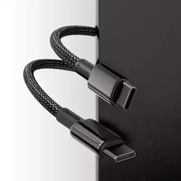 Baseus USB Type C - USB Type C Kabel Schnellladung Power Delivery Quick Charge 100 W 5 A 1 m schwarz (CATWJ-01)