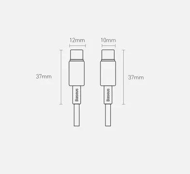 Baseus USB Type C - USB Type C Kabel Schnellladung Power Delivery Quick Charge 100 W 5 A 1 m schwarz (CATWJ-01)